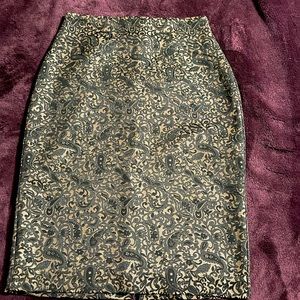 Holiday straight skirt